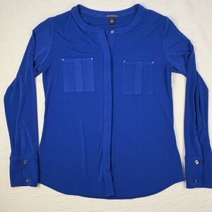 Dana Buchman women’s Royal Blue Button Down Shirt small